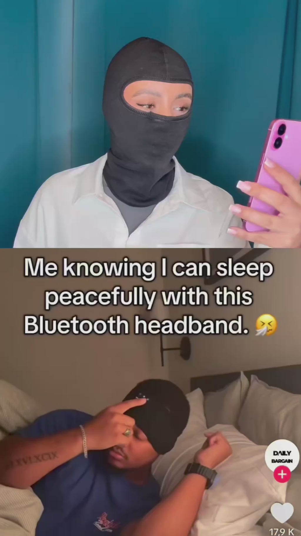 DreamBand 3-en-1 : bandeau Bluetooth pour le sommeil et le sport, masque de nuit avec écouteurs